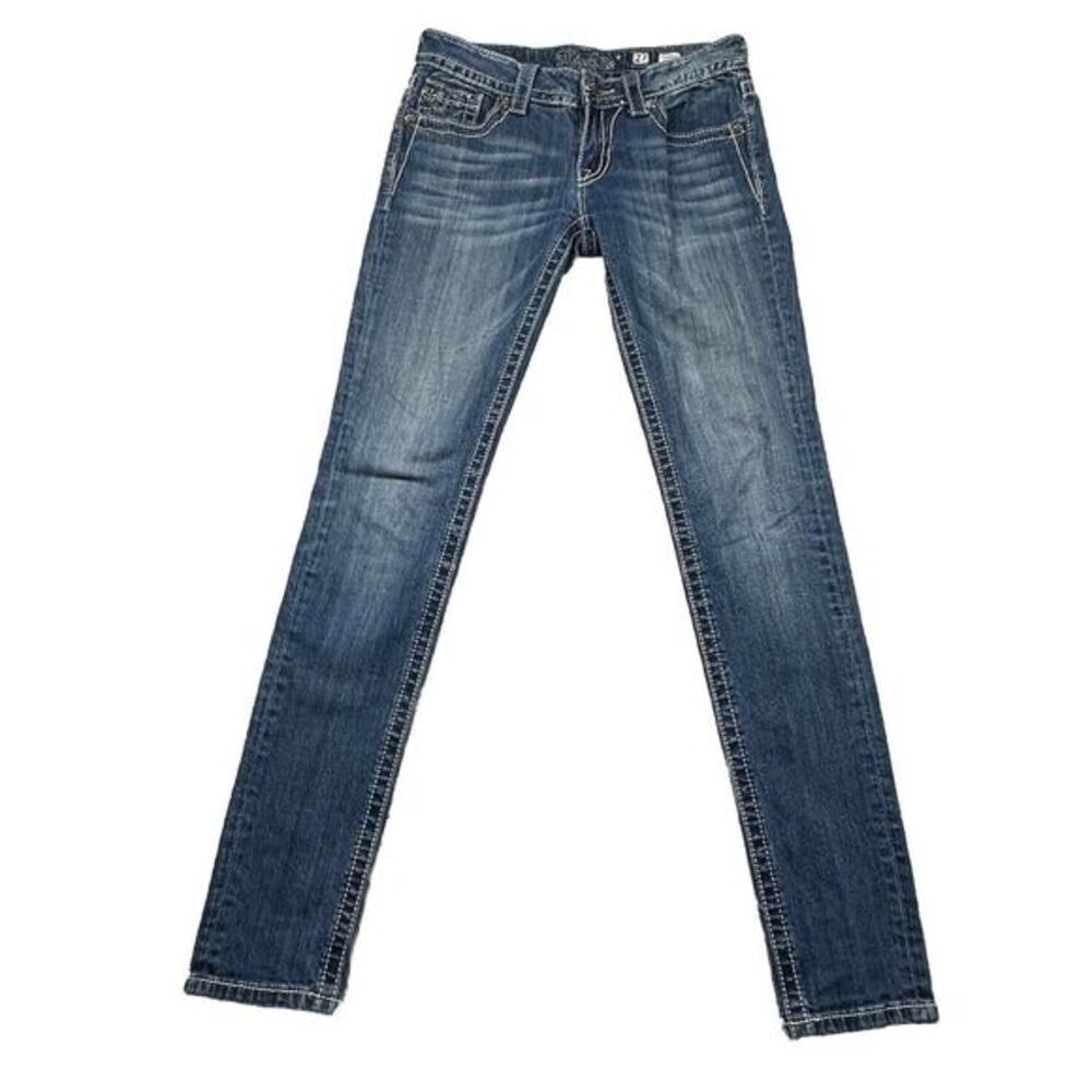 Miss Me Size Womens‎ Skinny Jeans 27 Embellished Flap Pockets Style JP569452